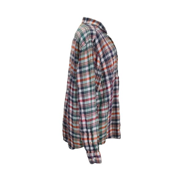 Tommy Bahama Plaid Linen Shirt Men’s XLT Button Front Multicolor Lightweight - Picture 2 of 11